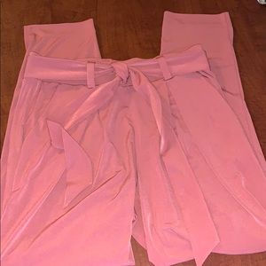 Pink straight leg pants
